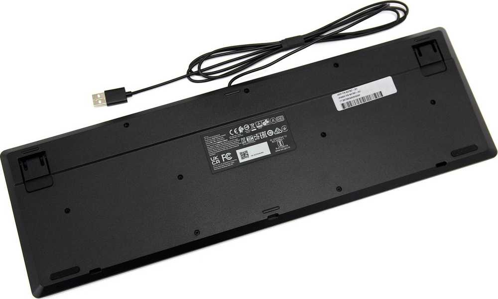 HP 125 laidinė klaviatūra, viso dydžio (100 %), laidinė, USB, membraninė, juoda