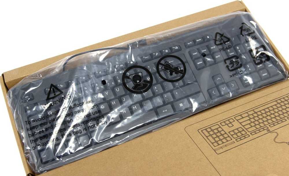 HP 125 laidinė klaviatūra, viso dydžio (100 %), laidinė, USB, membraninė, juoda
