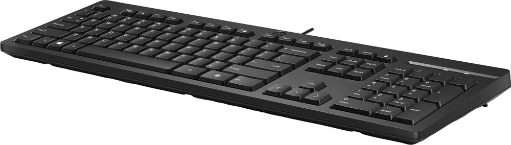 HP 125 laidinė klaviatūra, viso dydžio (100 %), laidinė, USB, juoda