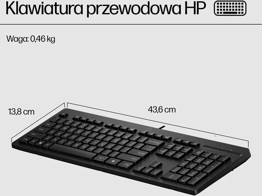 Klaviatūra HP 125 (125 Klaviatūra su laidu Estonia)