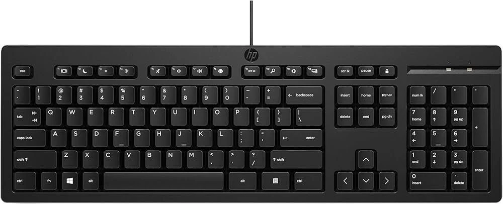 Hewlett Packard (HP) Klaviatūra HP 125 (pilno dydžio USB laidinė klaviatūra)