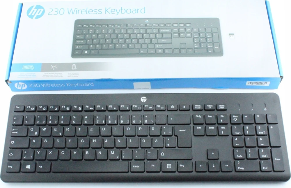 Hewlett Packard (HP) HP Klaviatūra 230 Belaidė klaviatūra USB-A Juodas