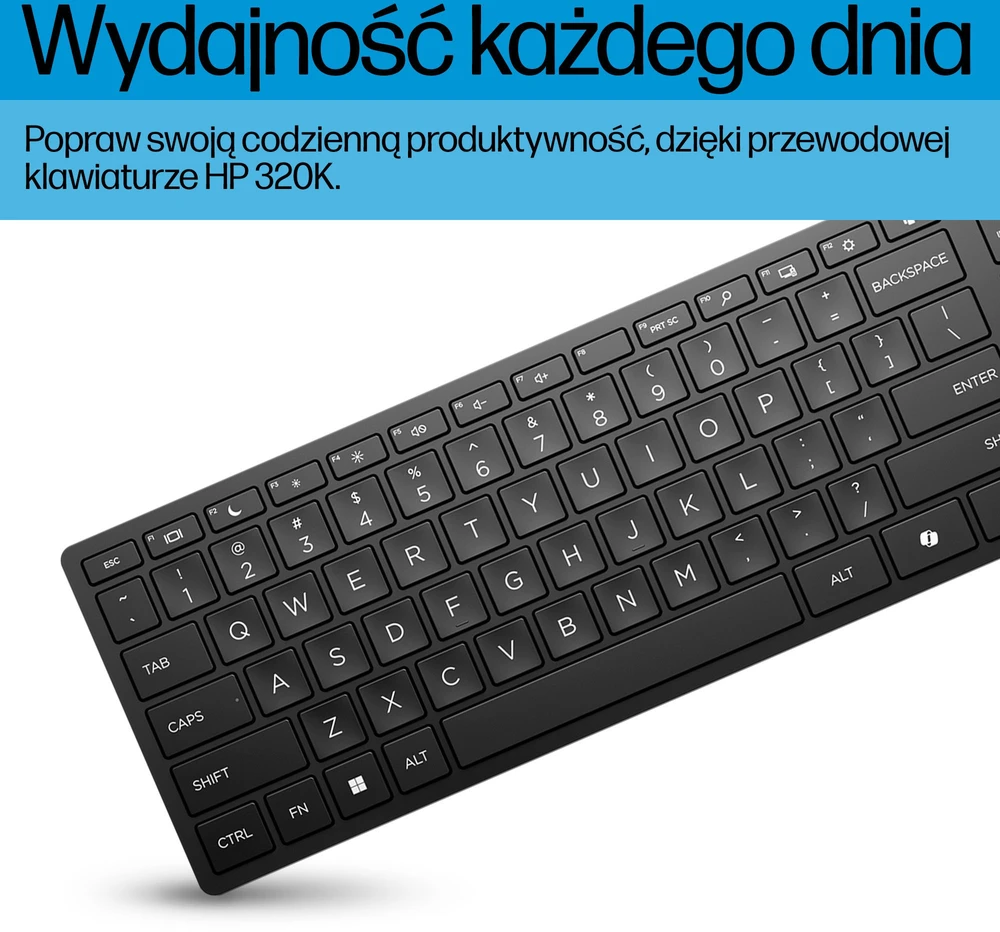 HP Laidinė darbalaukio 320K klaviatūra