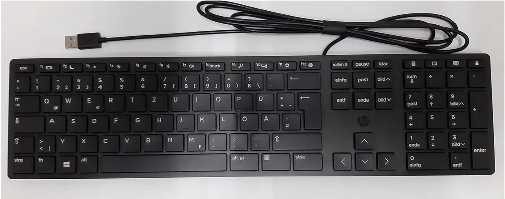 Klaviatūra HP 320K (su laidu USB desktop klaviatūra)