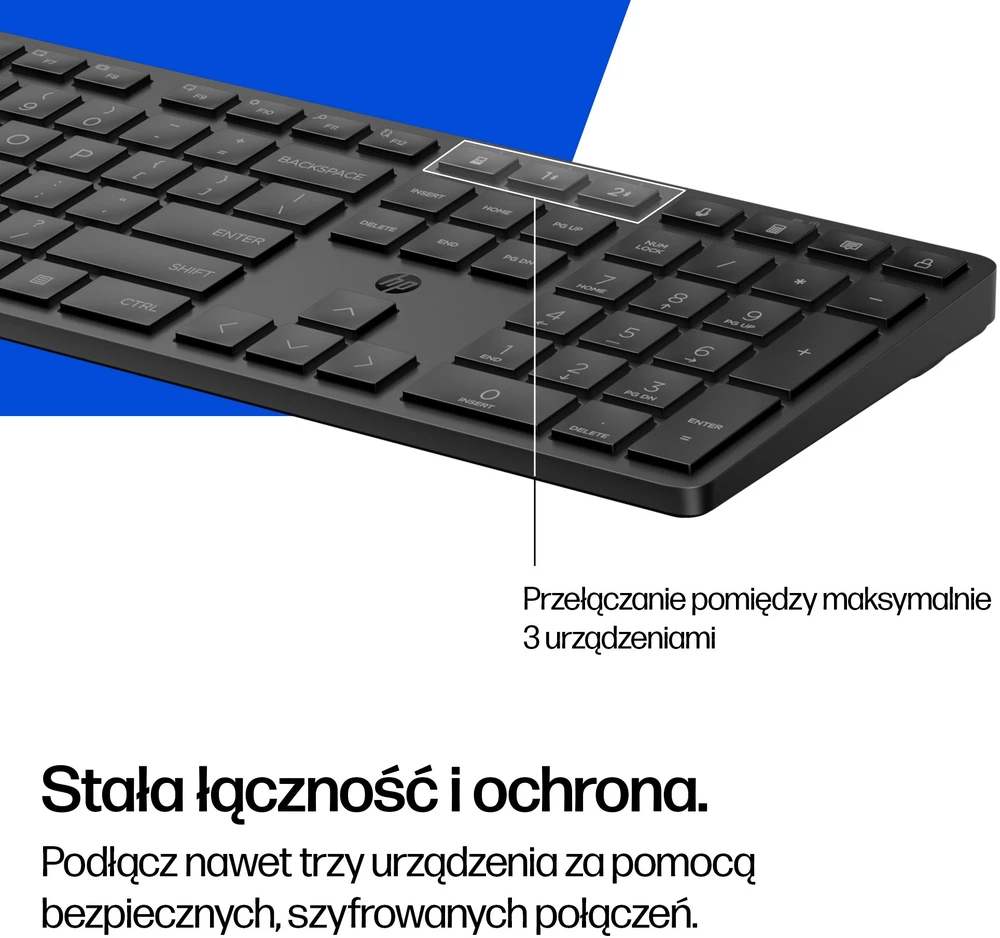 Hewlett Packard (HP) belaidė klaviatūra 490k multi-device dual mode - bd5f4aa#abb
