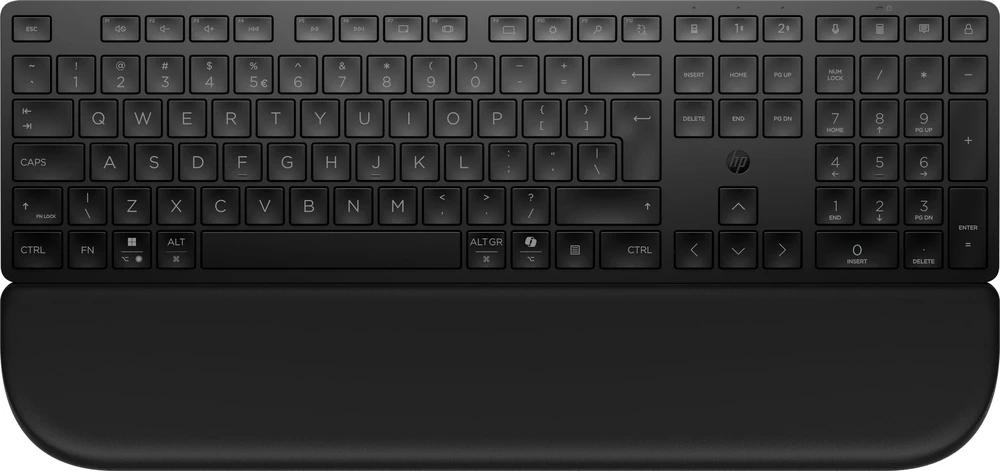 Hewlett Packard (HP) Belaidė klaviatūra 580k multi-device dual-mode su podpórką pod nadgarstek - bd5f6aa#abb
