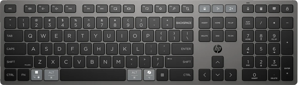 Klaviatūra HP 720 Dual-Mode belaidė 100% (full-size) juoda
