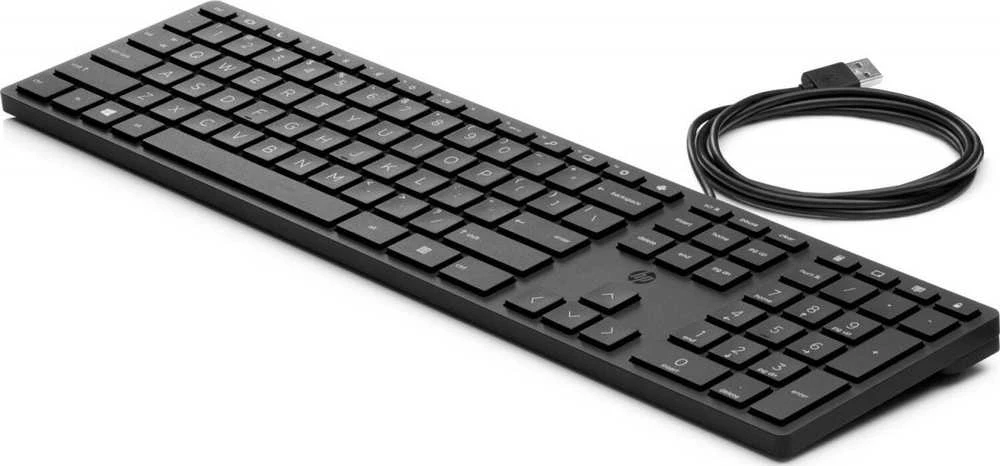 Hewlett Packard (HP) Klaviatūra HP Halley kabelis, juodas, JAV (9SR37AA)