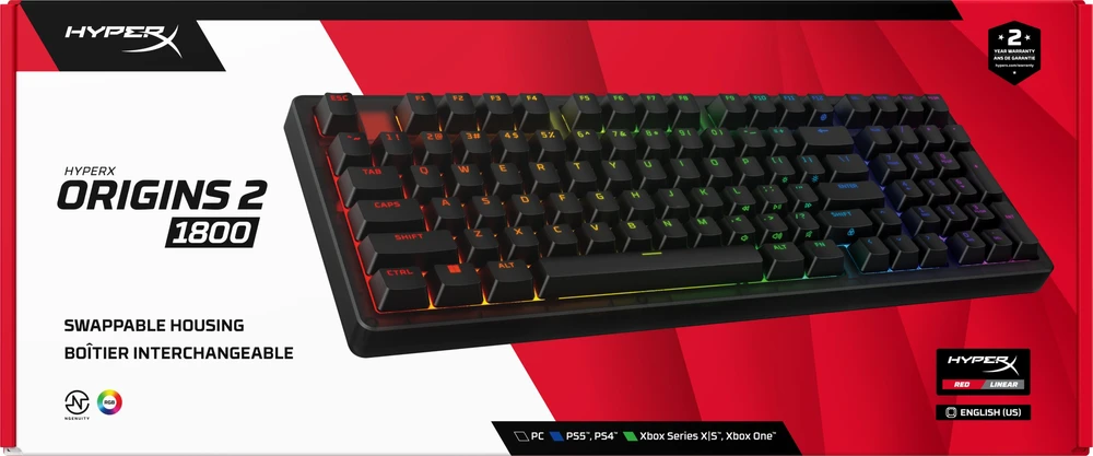 Hewlett Packard (HP) HP HyperX Origins 2 1800 - Klaviatūra žaidimams