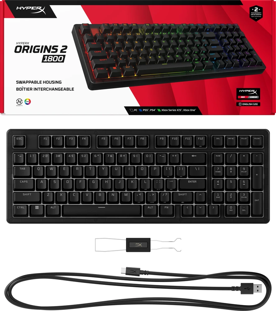 Hewlett Packard (HP) HP HyperX Origins 2 1800 - Klaviatūra žaidimams
