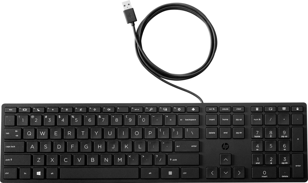 Hewlett Packard (HP) Klaviatūra HP su laidu Desktop 320K (9SR37AA#AC0)