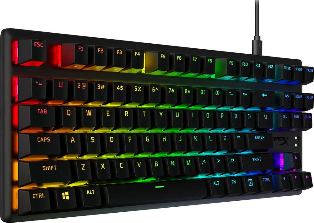 HyperX Alloy Origins Core PBT HX Mėlyna - mechaninė žaidimų klaviatūra