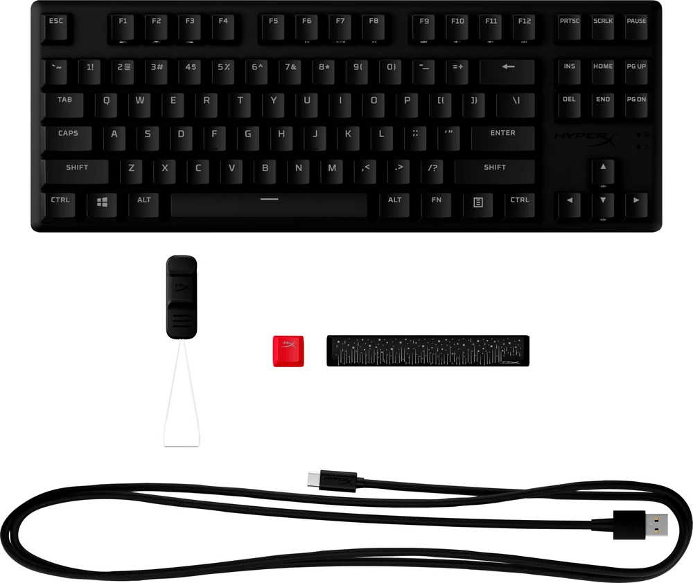 HyperX Alloy Origins Core PBT HX Mėlyna - mechaninė žaidimų klaviatūra