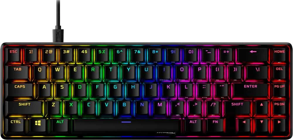 Hewlett Packard (HP) HyperX 65 Alloy Origins AQU žaidimų klaviatūra-US – Klávesnice