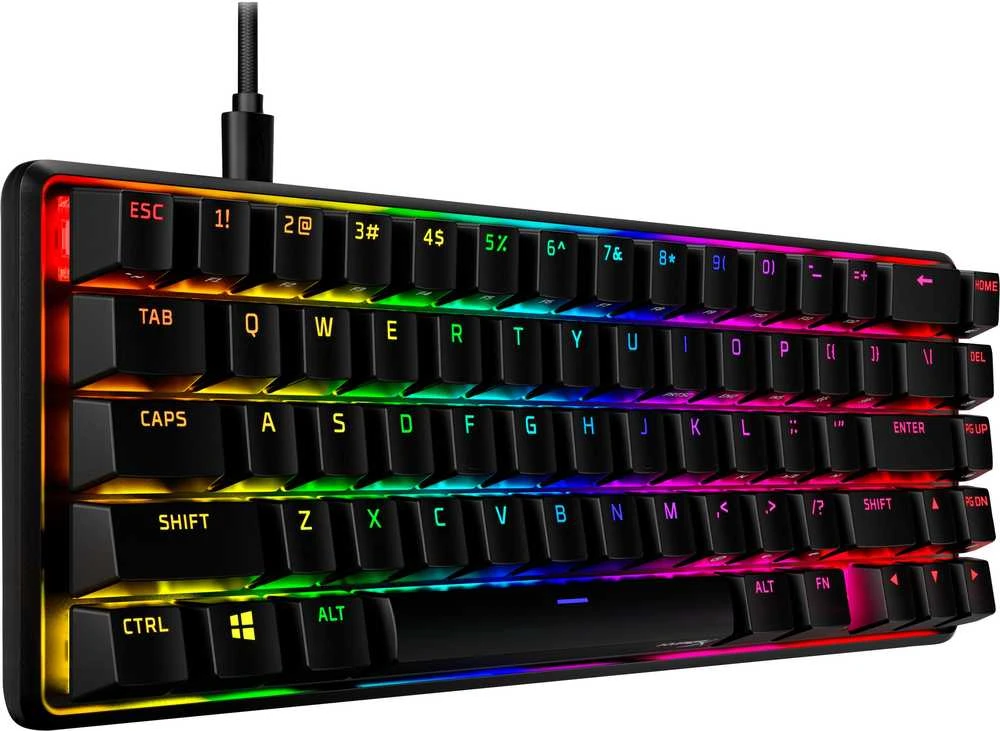 Hewlett Packard (HP) HyperX 65 Alloy Origins AQU žaidimų klaviatūra-US – Klávesnice