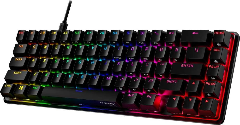 Hewlett Packard (HP) HyperX 65 Alloy Origins AQU žaidimų klaviatūra-US – Klávesnice
