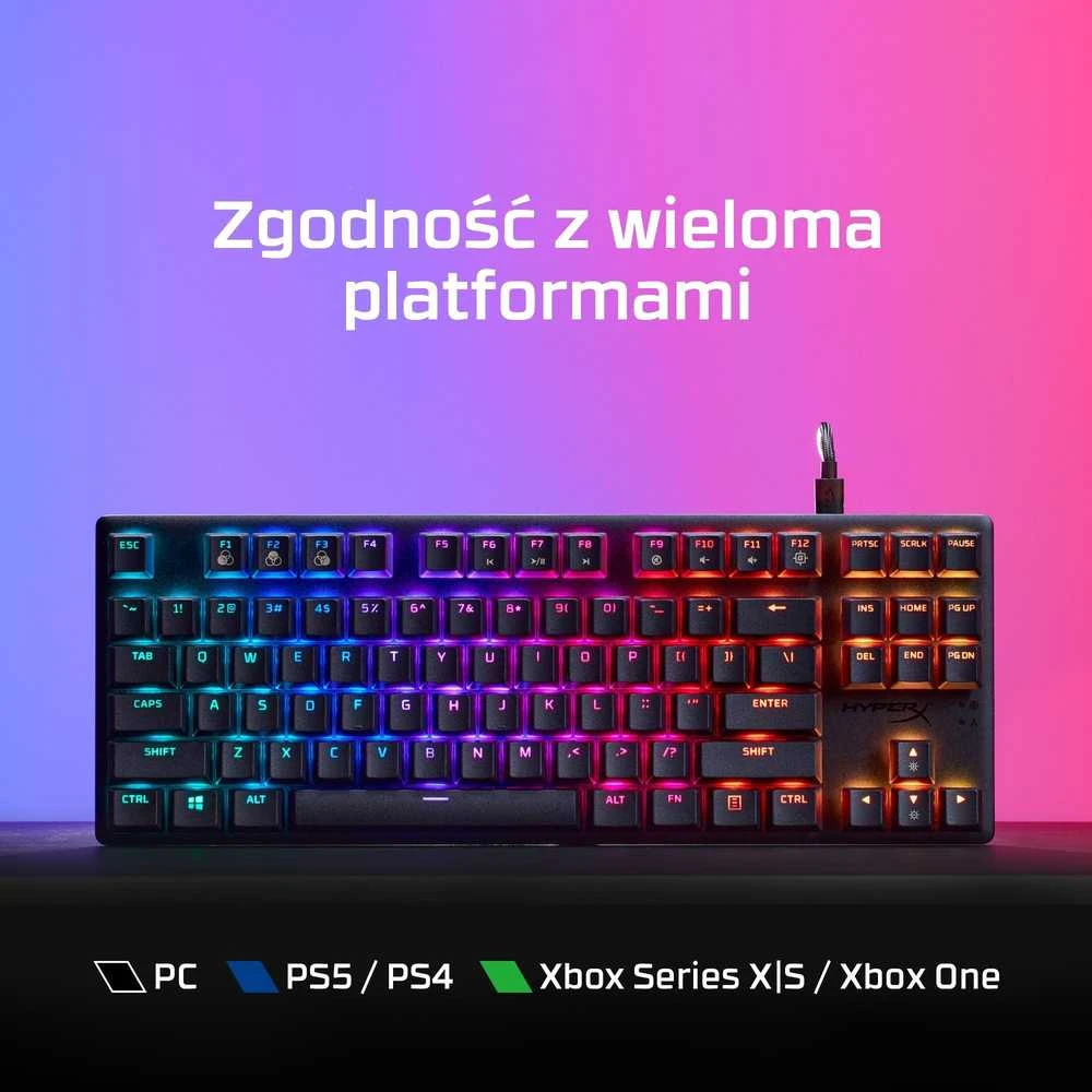 HyperX Alloy Origins Core PBT HX Mėlyna - mechaninė žaidimų klaviatūra