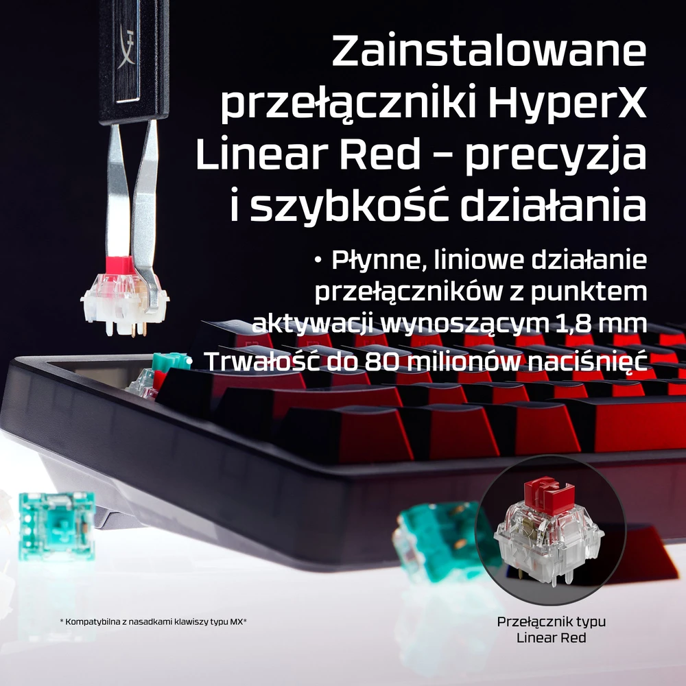 Hewlett Packard (HP) HP HyperX Origins 2 65 - Klaviatūra žaidimams