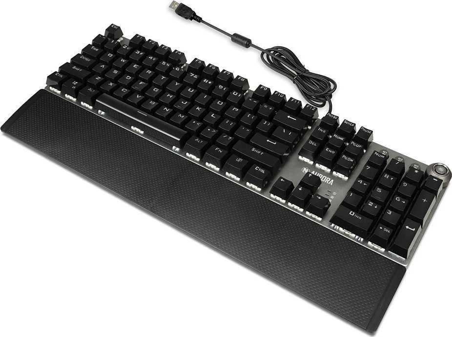 Mechaninė žaidimų klaviatūra IBOX AURORA K-4 IKGMK4, su pašvietimu, US išdėstymas, KRGD Red Switch