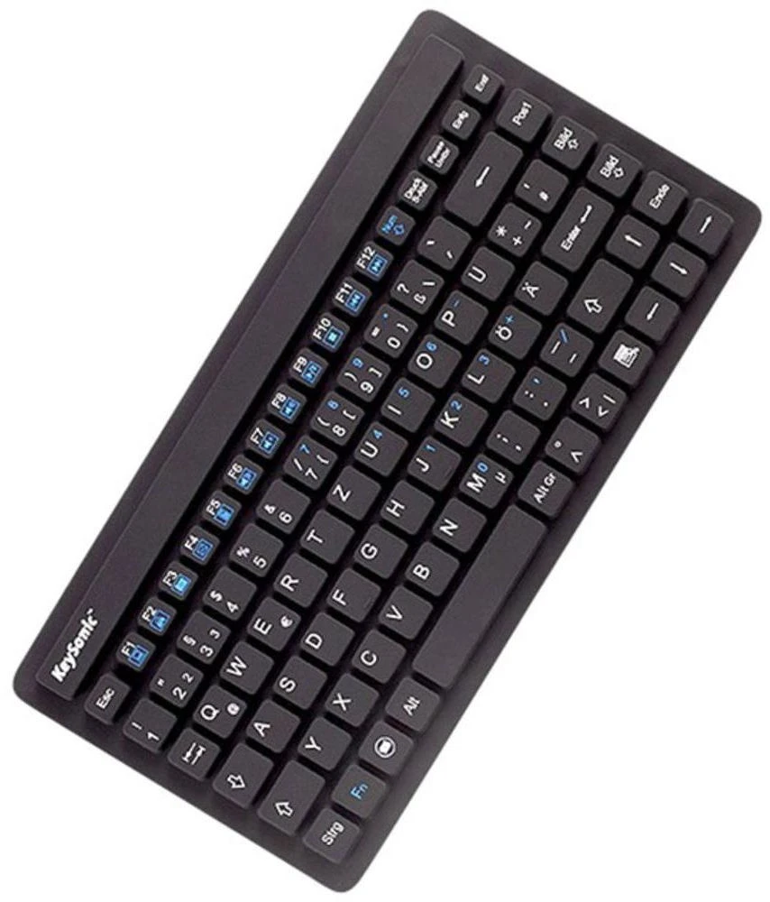 „RaidSonic Icy Box KeySonic Mini“ klaviatūra, atspari vandeniui, USB 2.0, pramoninis IP68, Juodas