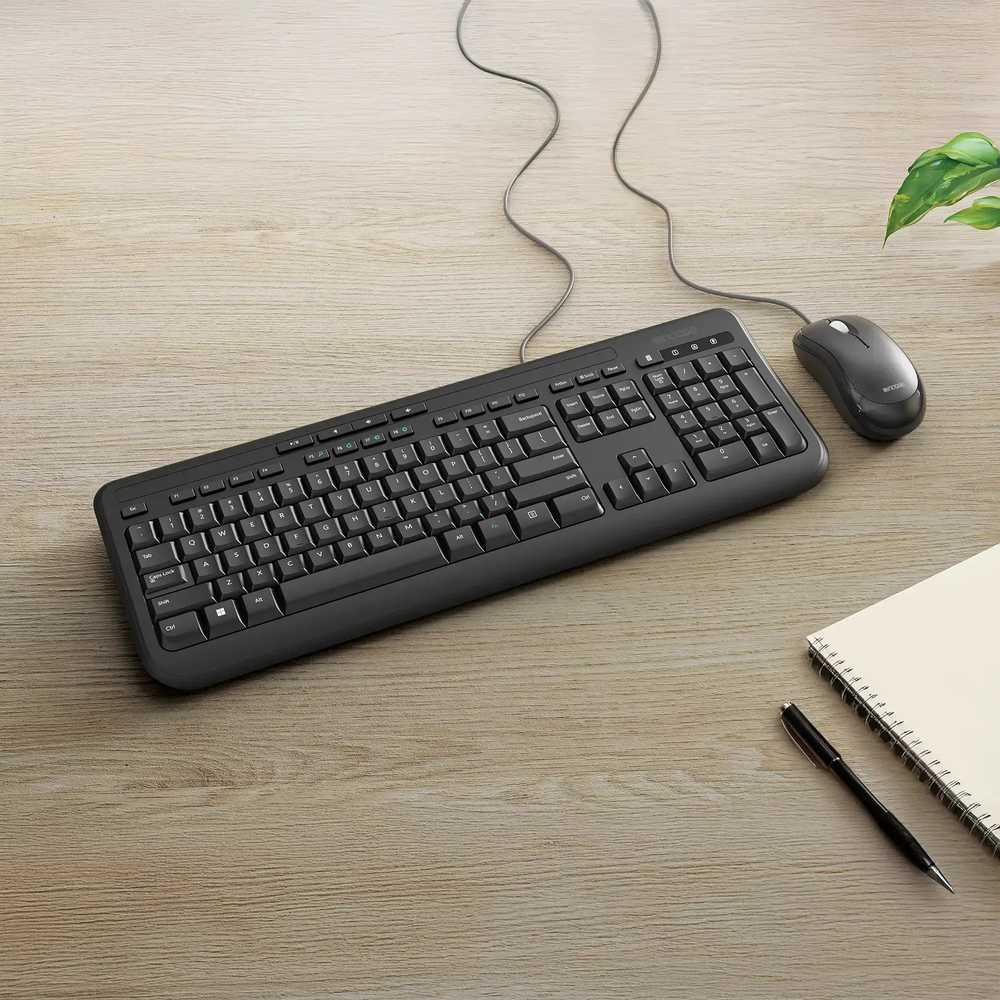 Klaviatūra Incase su laidu DESKTOP 600 FR LAYOUT - AZERTY Juodas FR LAYOUT