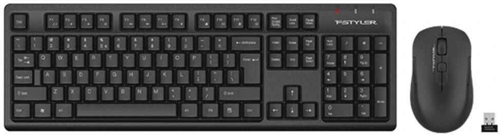 Klaviatūra ir pelė A4Tech FG1200 FStyler belaidis 2.4G Juodas (FG1200-BK)
