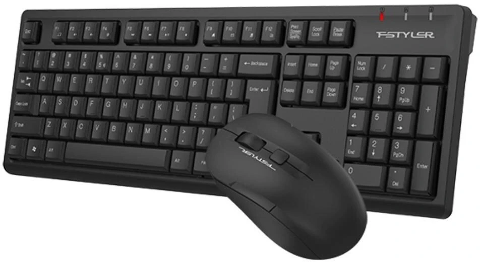 Klaviatūra ir pelė A4Tech FG1200 FStyler belaidis 2.4G Juodas (FG1200-BK)