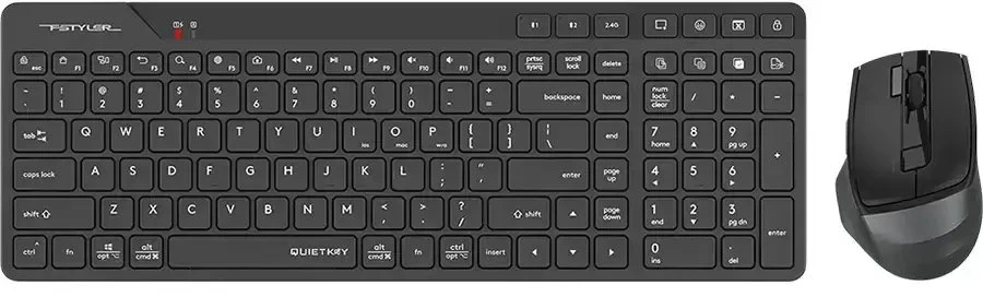 Rinkinys Klaviatūra ir pelė A4Tech FStyler FB2800C AIR2 2.4G Juodas