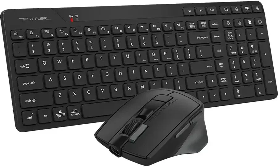 Rinkinys Klaviatūra ir pelė A4Tech FStyler FB2800C AIR2 2.4G Juodas
