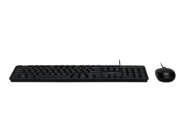 Klaviatūra Acer Combo 100, AKW900 + AMW920 | Klaviatūros ir pelės rinkinys | su laidu | su pele | US International | Juodas | Retail Pack