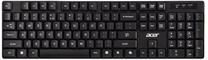 Acer Klaviatūra ir pelė AAK410 (Retail Pack) | Klaviatūros ir pelės rinkinys | Wireless | US | Juodas