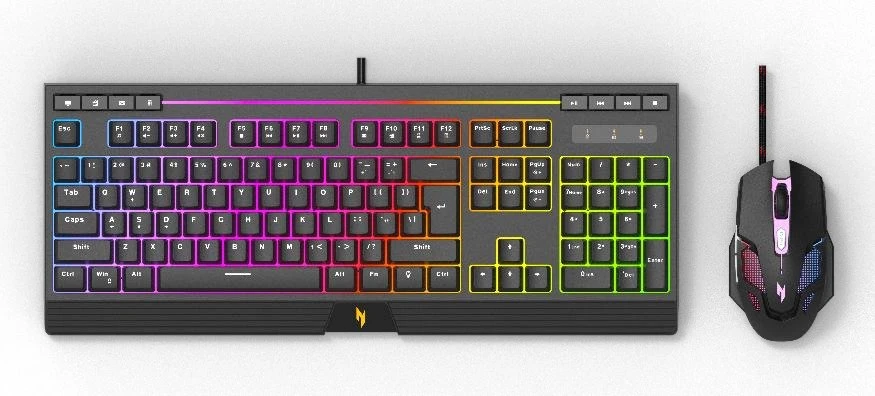 Klaviatūra Acer NAK200 | Klaviatūros ir pelės rinkinys | su laidu | su pele | USI | Juodas