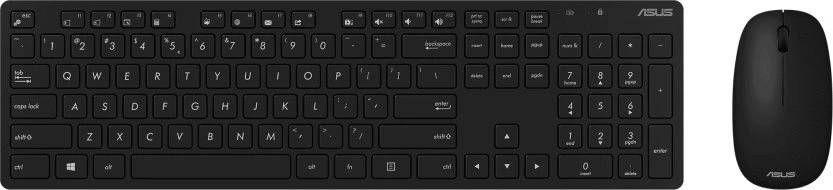 Klaviatūra Asus W5000 | Klaviatūros ir pelės rinkinys | Wireless | US | Juodas