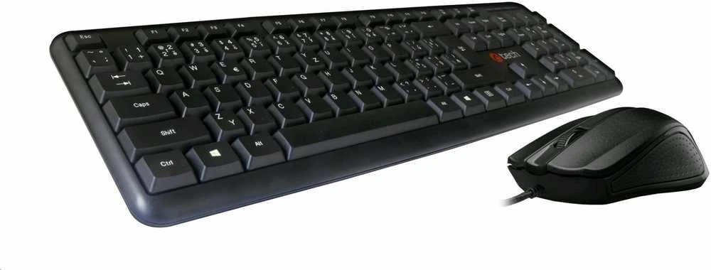 C-TECH Klaviatūra su pele KBM-102, laidinis komplektas, USB, CZ/SK