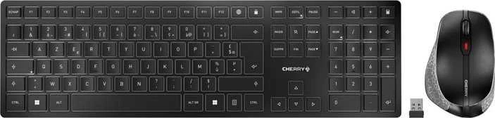 Cherry DW 9500 SLIM Klaviatūra COMBO - WIRELESS Juodas FRANCE