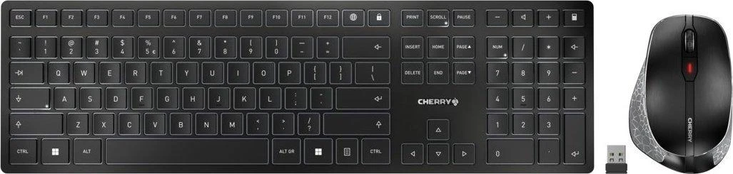 Klaviatūra Cherry TAS Desktop-Set DW 9500 Slim Wireless EU-išdėstymas sw