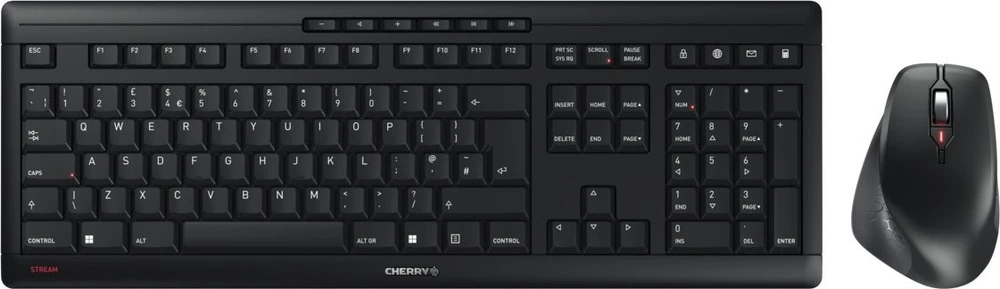 Klaviatūra CHERRY STREAM DESKTOP COMFORT - UK Juodas