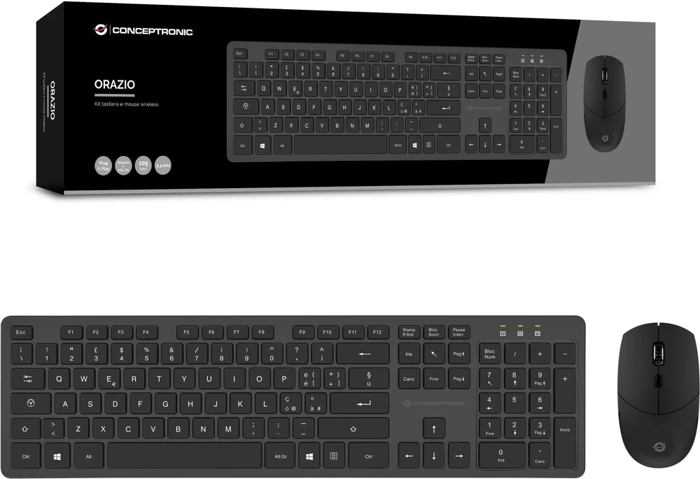 Klaviatūra ir pelė Conceptronic (ORAZIO01IT)