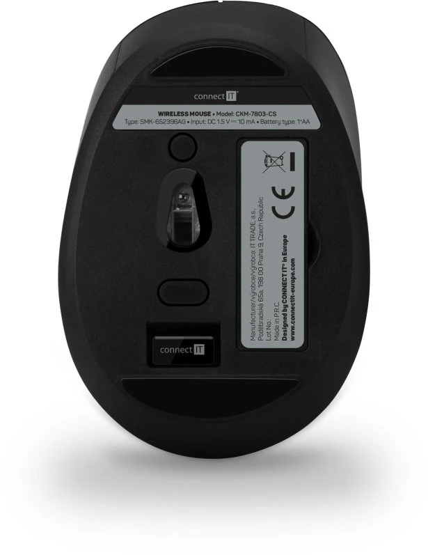 Klaviatūra ir pelė Connect IT CKM-7803-CS klaviatūra Dołączona myszka Biuro RF belaidė czeski słowacki juoda
