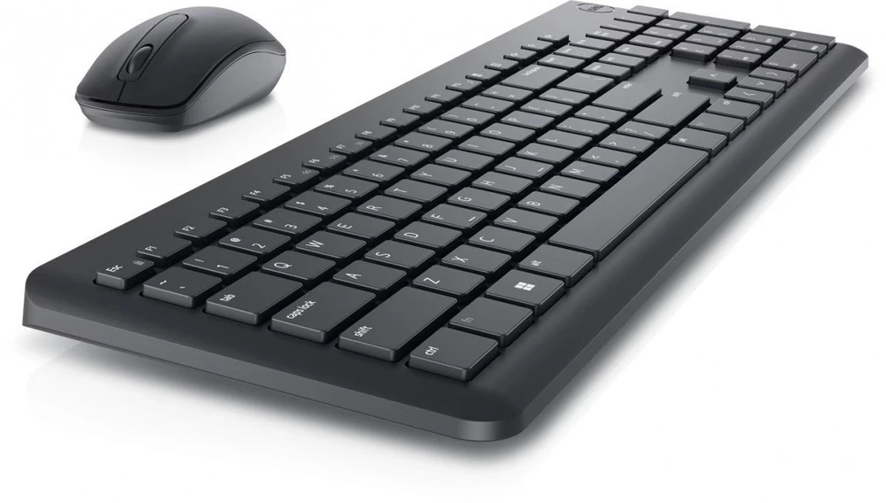 Klaviatūra Klaviatūros Ir Pelės Komplektas - Dell KM3322W Belaidis JAV Tarptautinis Juodas