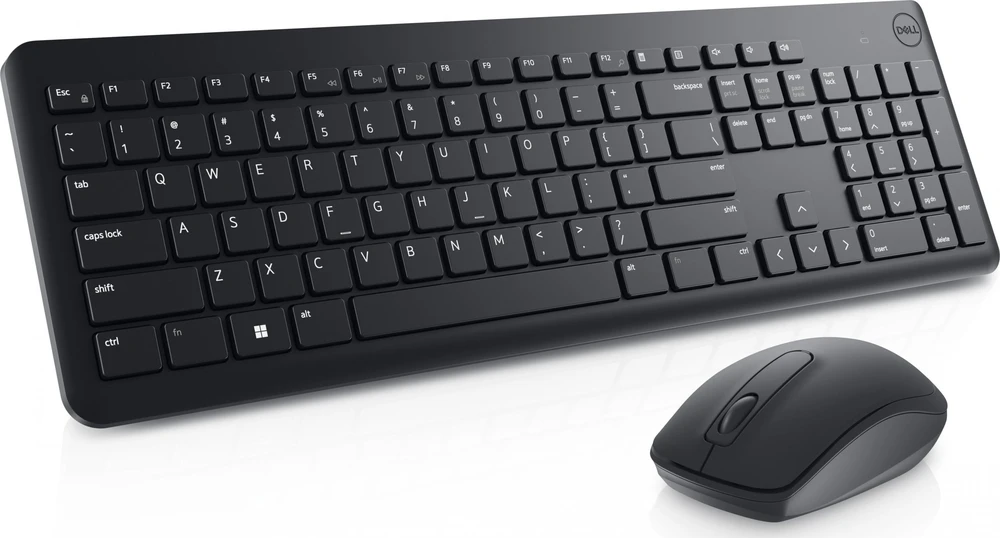 Dell Klaviatūra ir pelė | KM3322W | Klaviatūros ir pelės rinkinys | Wireless | Batteries included | Belaidė jungtis | Ukrainian | Juodas