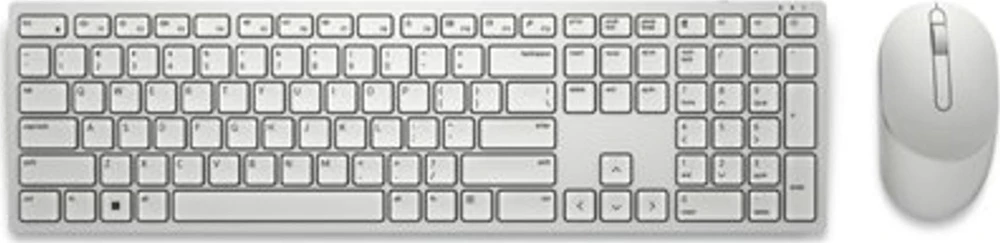 Dell | Klaviatūra ir pelė | KM5221W Pro | Klaviatūros ir pelės rinkinys | Wireless | su pele | Russian | Baltas