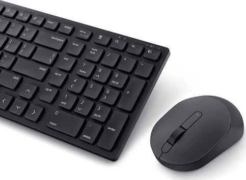 Dell | Silent Klaviatūra ir pelė | KM555 | Klaviatūros ir pelės rinkinys | Wireless | Belaidė jungtis | Ukrainian (QWERTY) | Juodas