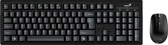 Genius KM-8101 COPILOT komplektas belaidė klaviatūra CZ/SK, juoda su belaidė optinė pelė, 1x AAA, 1x AA, multimedija,