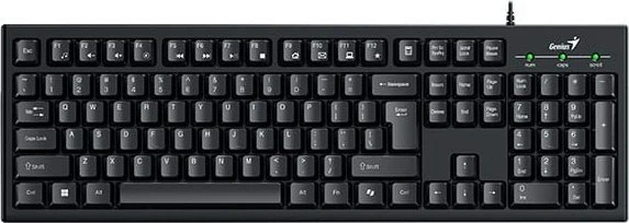 Genius KM-100SE COPILOT komplektas klaviatūra su laidu (USB) CZ/SK, juoda su optyczną myszką