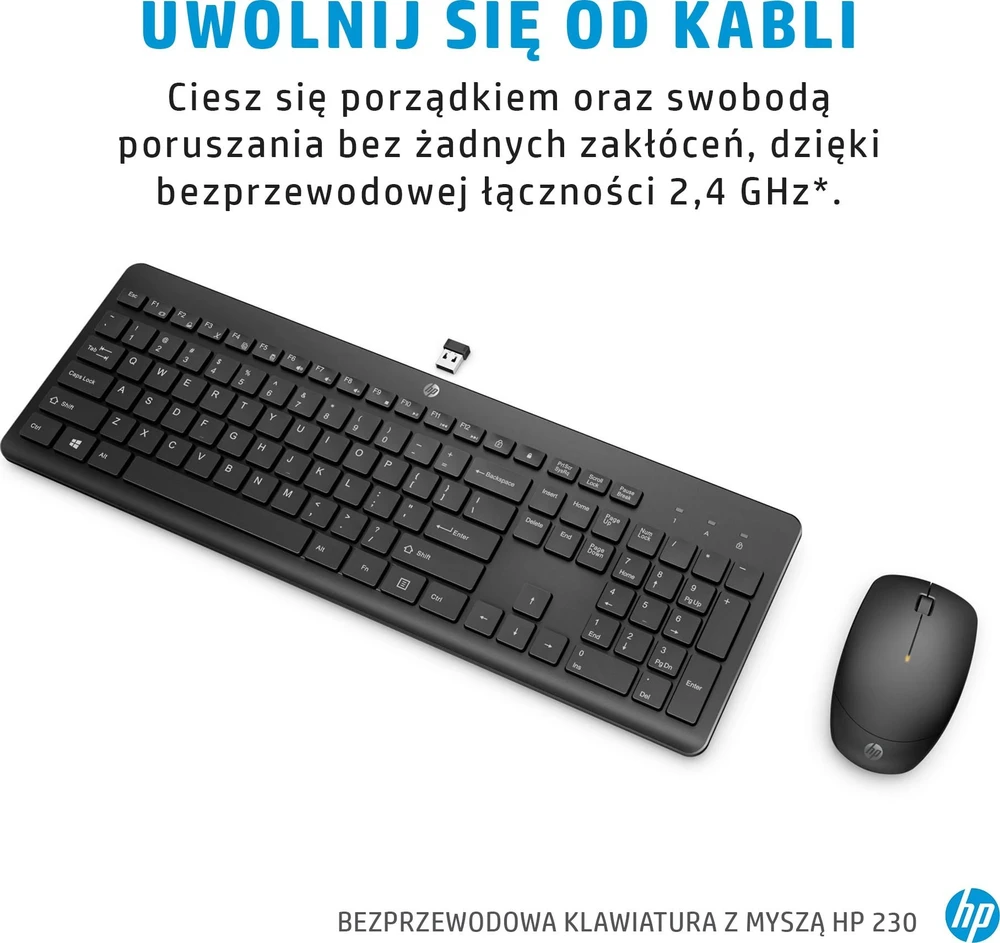 Klaviatūra ir pelė HP 230 Belaidė Nordic (230 Wireless Pelė and)