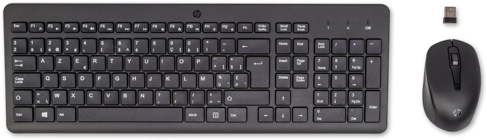 Klaviatūra ir pelė HP 330 Wireless AZERTY Belgijski Juodas (2V9E6AA#AC0)
