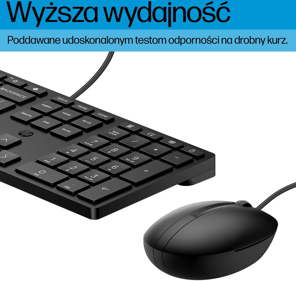 Klaviatūra ir pelė HP 320MK Przewodowy Nordic UUZ (9SR36AA#UUW)