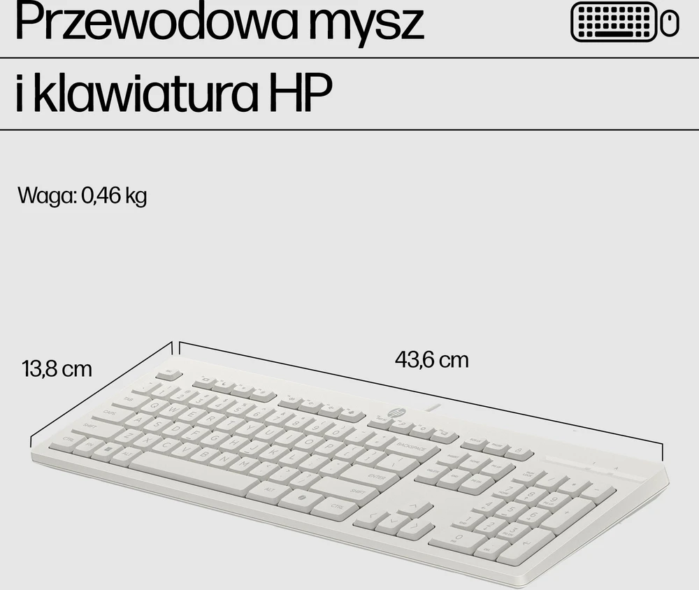 Klaviatūra ir pelė HP 225 Combo (AW5S6AA)