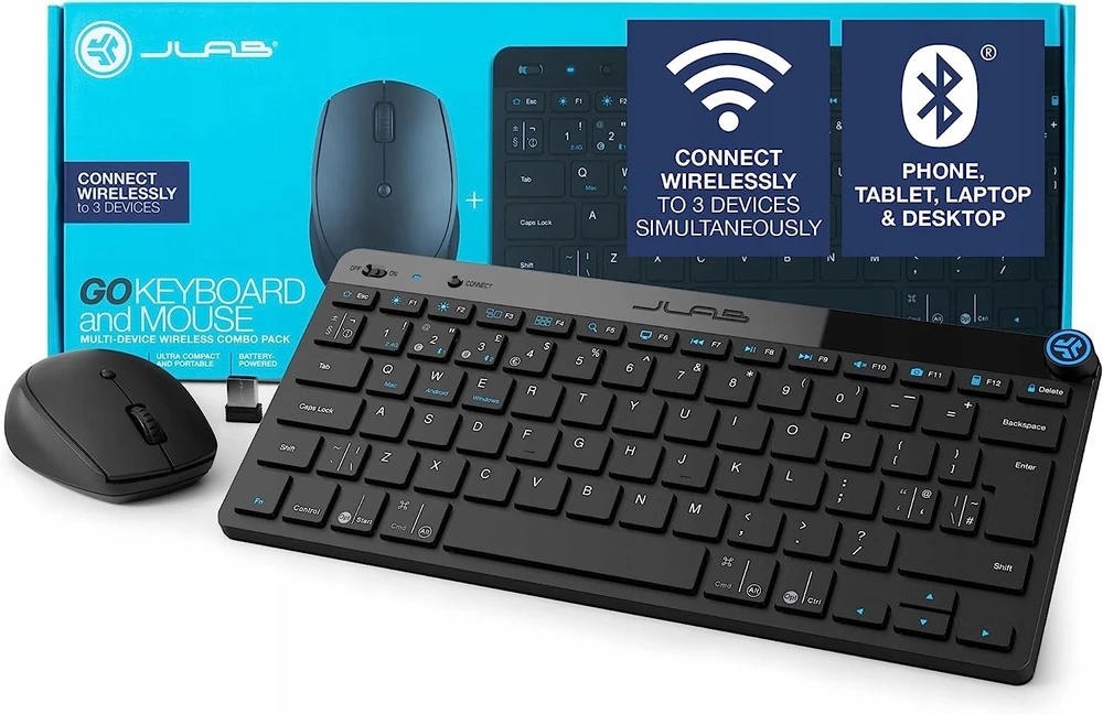 Klaviatūra ir pelė JLab Audio belaidė (IEUGBKMGOBUNDLE4)